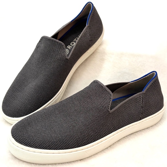 RETIRED Gray Rothy’s The Original Casual Slip On Knit Washable Sneakers Size 9 - Picture 3 of 16